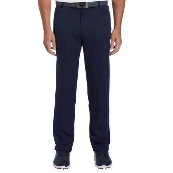 Callaway Golf Pants 5 Pocket Stretch Navy 38 X 30 NEW - Picture 1 of 6